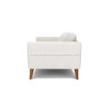 Emil Quartz White Fabric Sofa for Living Room